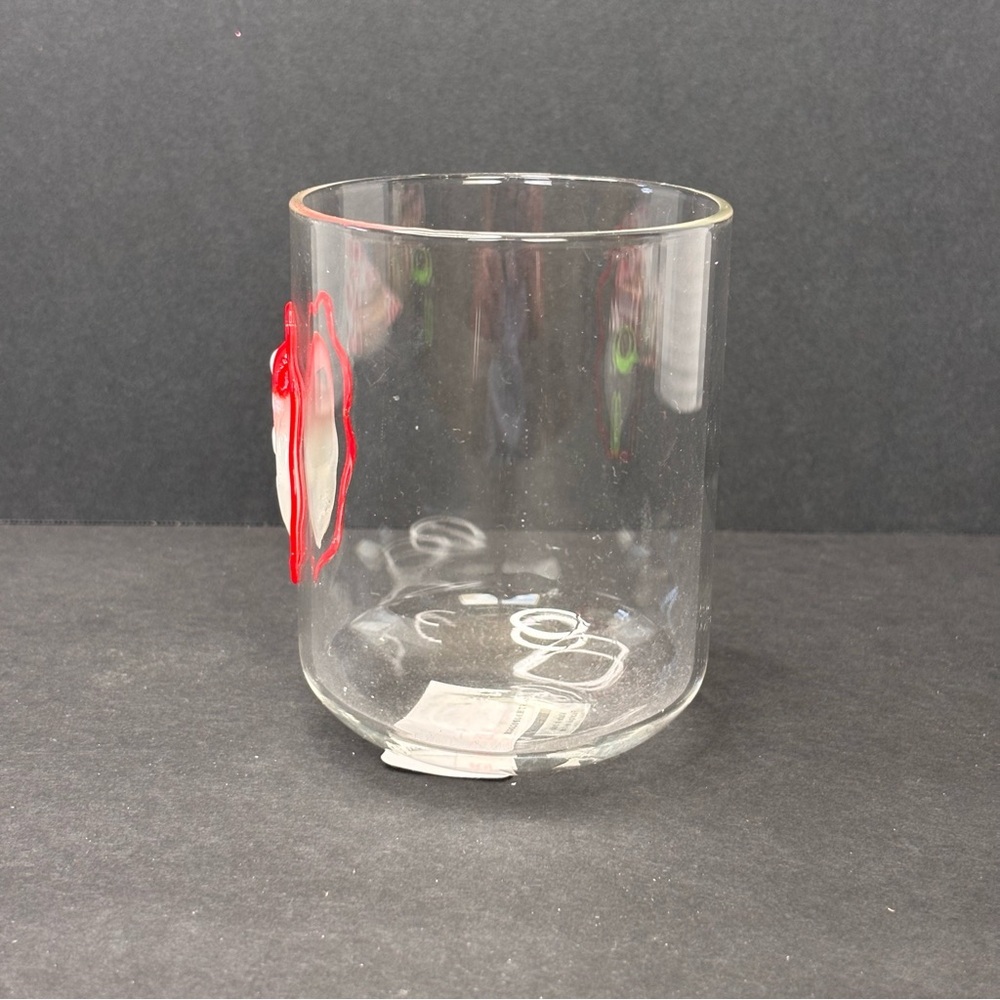 Anthropologie Love Notes Holiday Juice Glass Santa NWT - Picture 2 of 8
